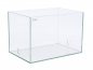 Preview: Glasbecken 30x20x20 cm mit 2x 27mm Bohrungen - tief